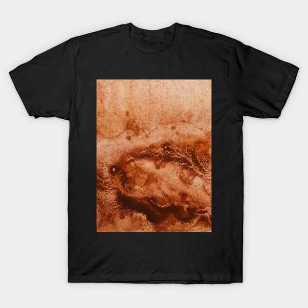 Brown watercolor gradient design T-Shirt by Artistic_st